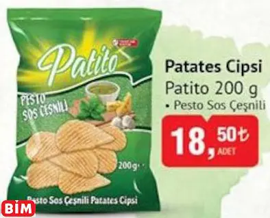 PATİTO PATATES CİPSİ PATİTO PATATES CİPSİ